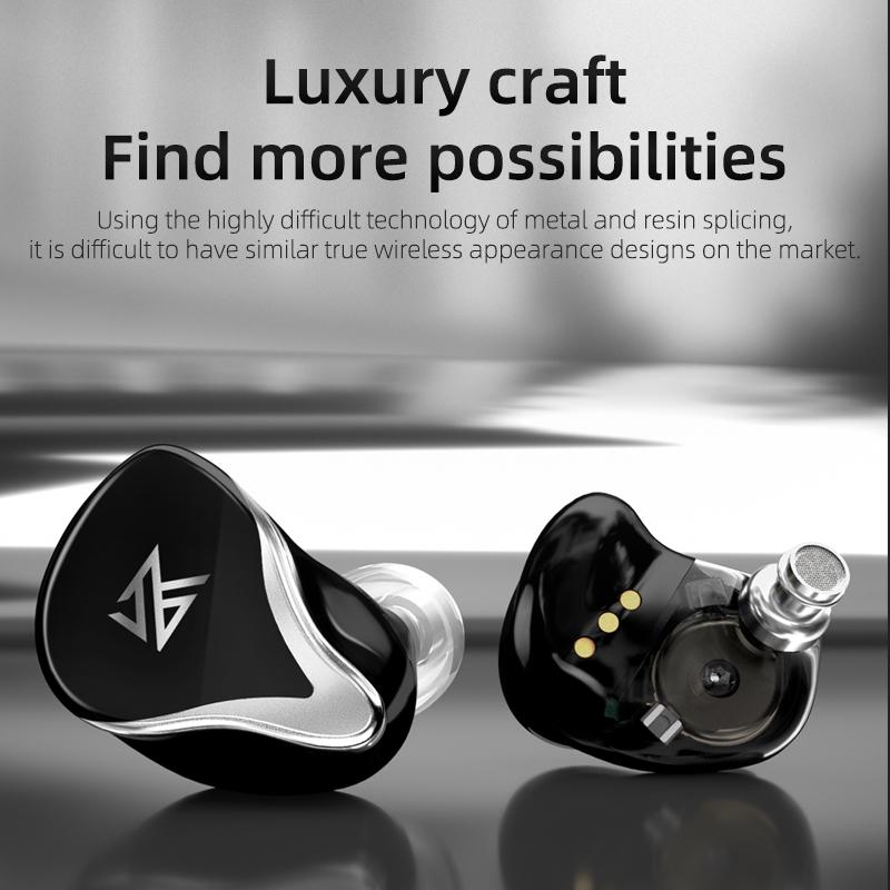 KZ Z3 Hybrid TWS Earphones – 1DD & 1BA Drivers, Bluetooth 5.2, Wireless, Hi-Fi Sound, Low Latency – Black