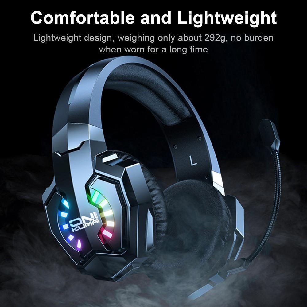 Wireless Gaming Headset – Black & Red, Noise Cancelling Mic, Surround Sound, Long Battery Life