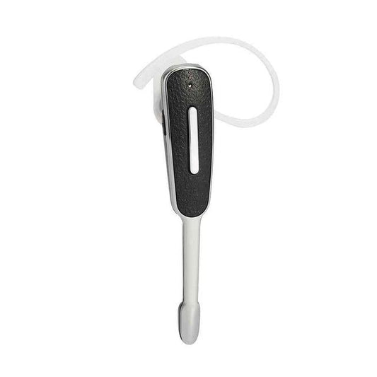 Hands-Free Bluetooth Earphone with Mic for iPhone – Wireless Single-Ear Headset (Black / Silver)