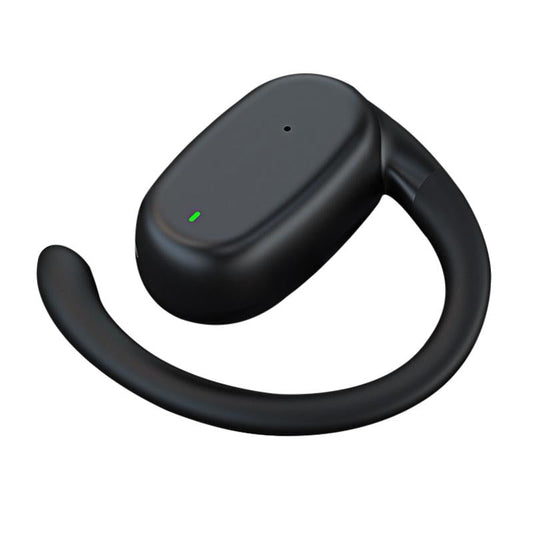 Wireless Single Ear Bluetooth Earphone – Hanging Ear Hook Design, Hands-Free Calling, Noise Reduction – Black