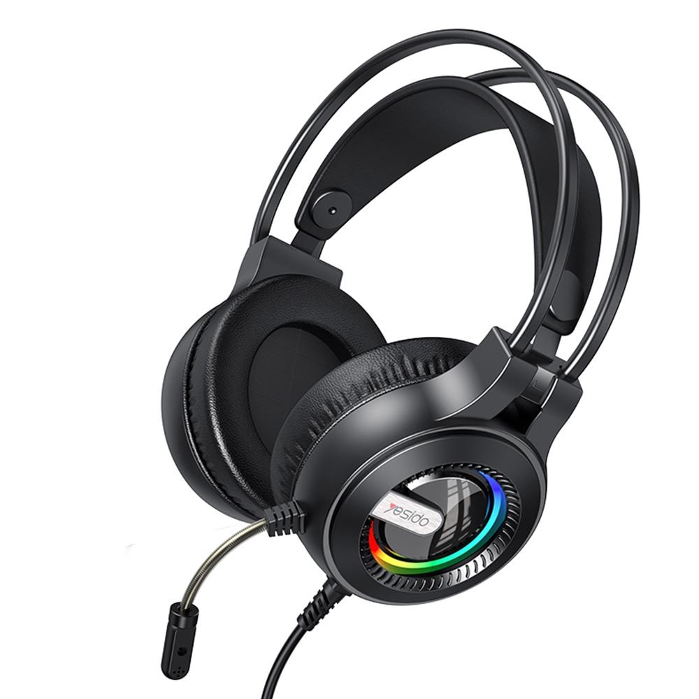 RGB Gaming Earphones with Head-Mounted Design – Wired, Noise Cancelling Mic, Comfortable Fit
