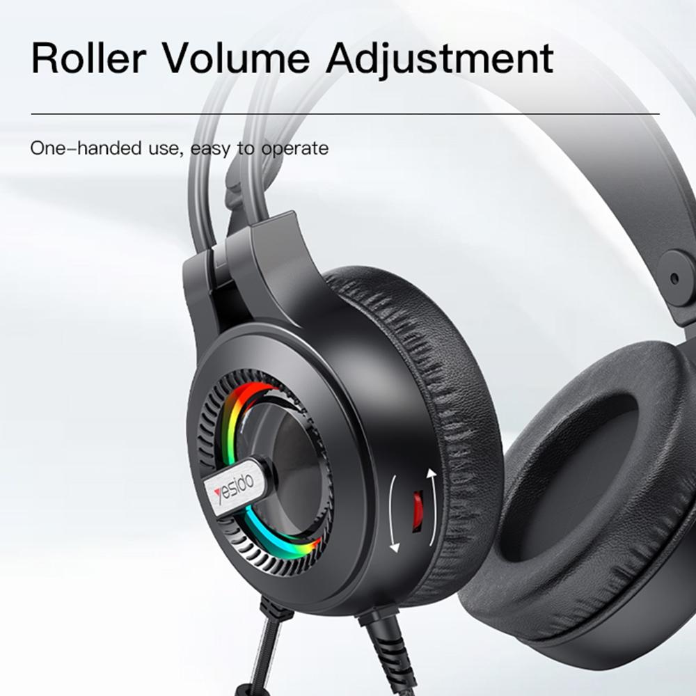 RGB Gaming Earphones with Head-Mounted Design – Wired, Noise Cancelling Mic, Comfortable Fit