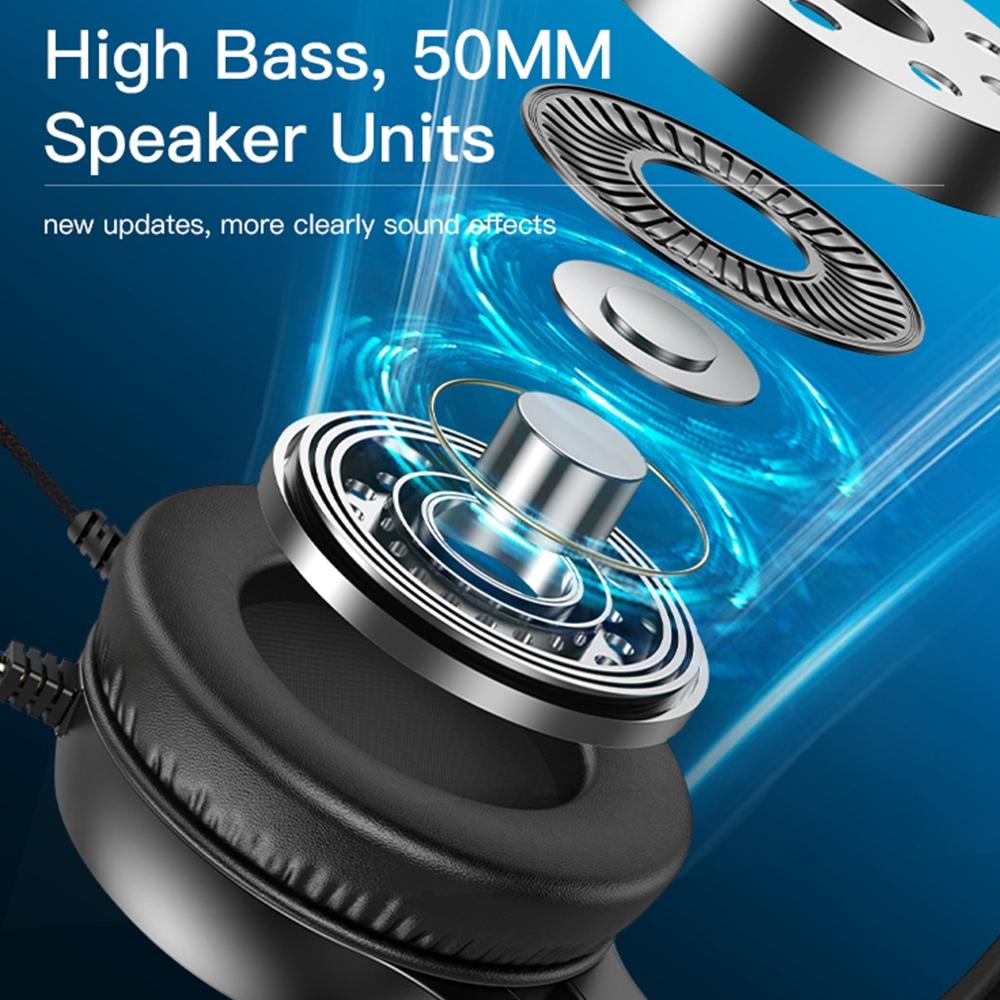 RGB Gaming Earphones with Head-Mounted Design – Wired, Noise Cancelling Mic, Comfortable Fit