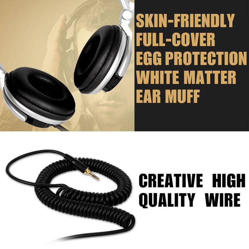 High-Fidelity Headset with Spring Line – Silver, Premium Sound & Comfortable Fit