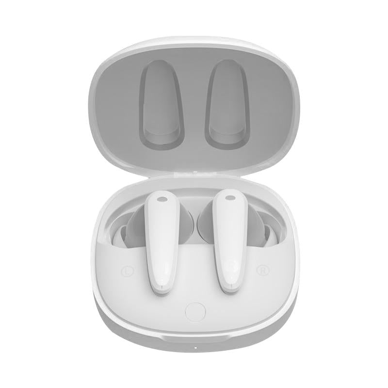 Music Cube Wireless Bluetooth Earbuds – Noise-Cancelling, Hi-Fi Stereo Sound, Red & Blue Design"