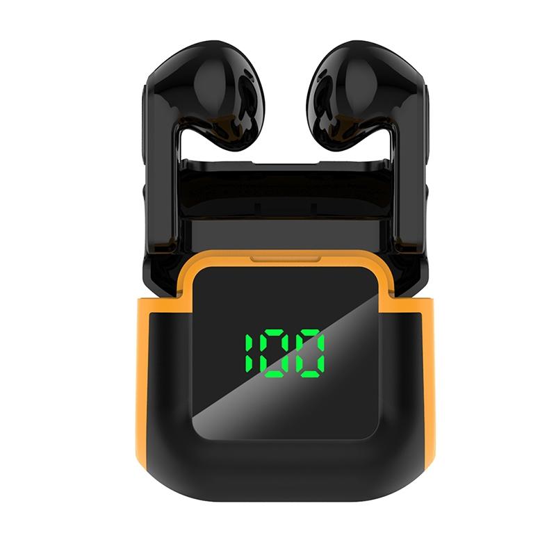 Pro 90 HiFi Intelligent Bluetooth Earphones – Digital LED Display, Noise Reduction, Long Battery Life – Black