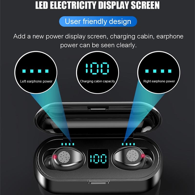 Wireless In-Ear Bluetooth Headset with Noise Reduction & Long Battery Life – Black, for Clear Calls & Music