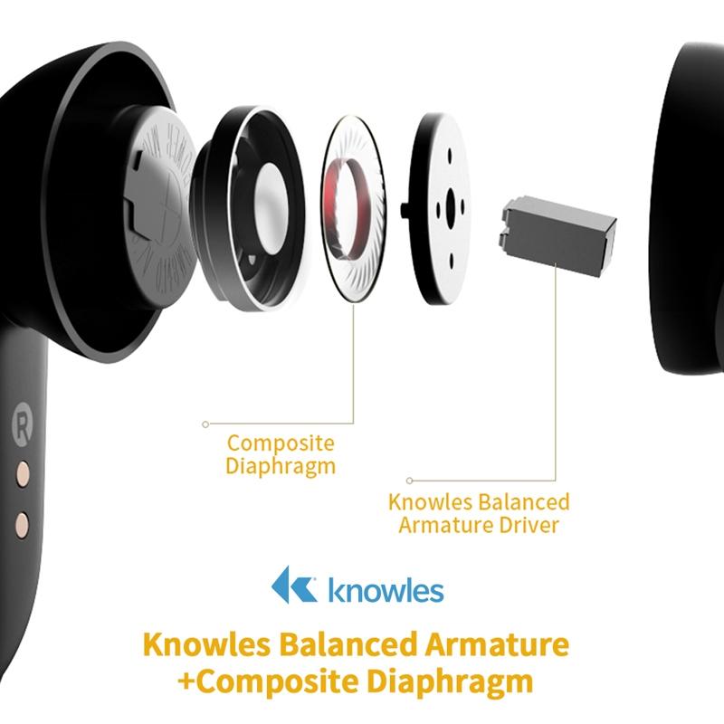 NeoBuds Pro TWS Wireless Earphones – Noise Reduction, Hi-Res Audio, Low Latency, Bluetooth 5.2 – Black
