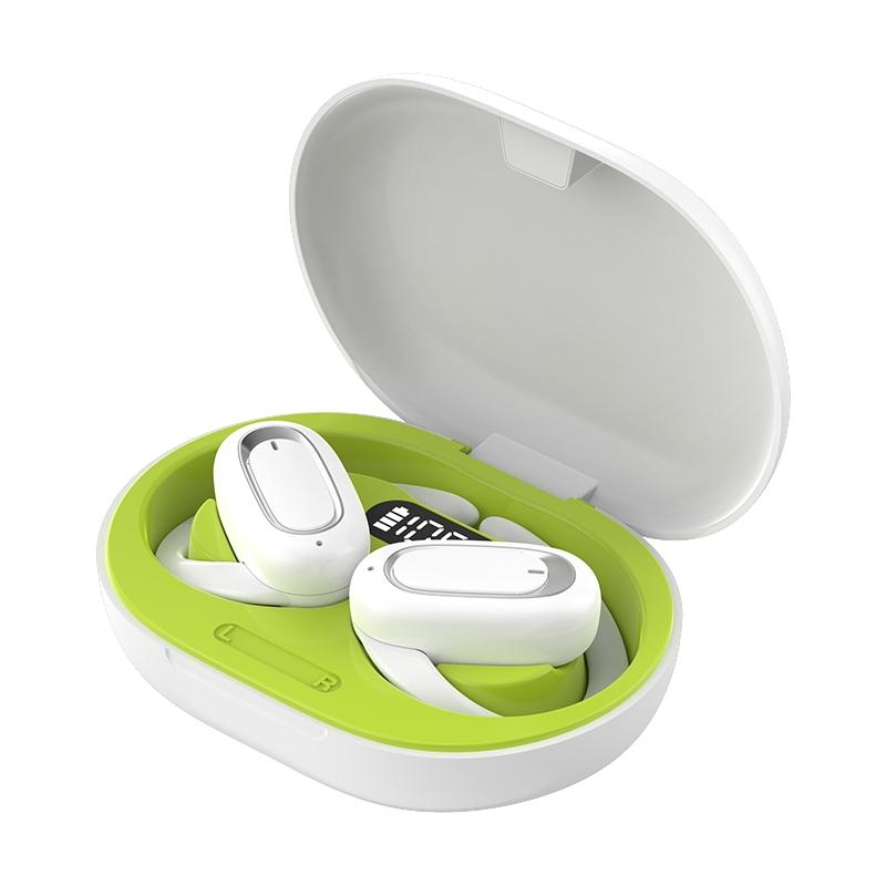 T35 OWS Adjustable Wireless Bluetooth Earphones – Noise Reduction, Open-Ear Sport Headset (Black)