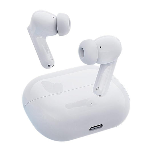Wireless Active Noise-Cancelling Bluetooth Earbuds – Hi-Fi Sound & Long Battery Life – White