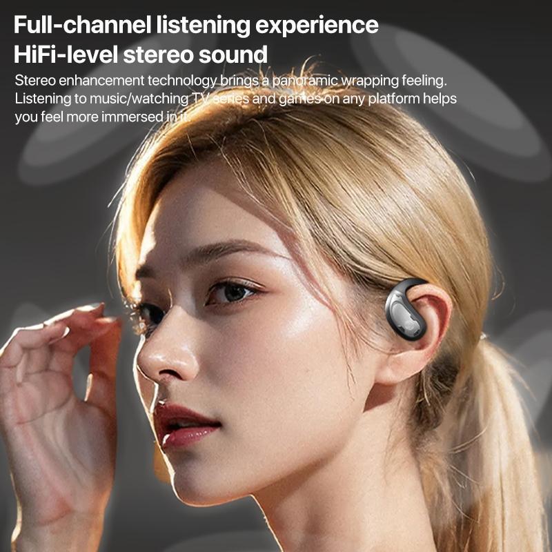 Wireless Bluetooth Earphones – Mechanical Planet Ear-Mounted Design, Beige In-Ear Headphones with Mic