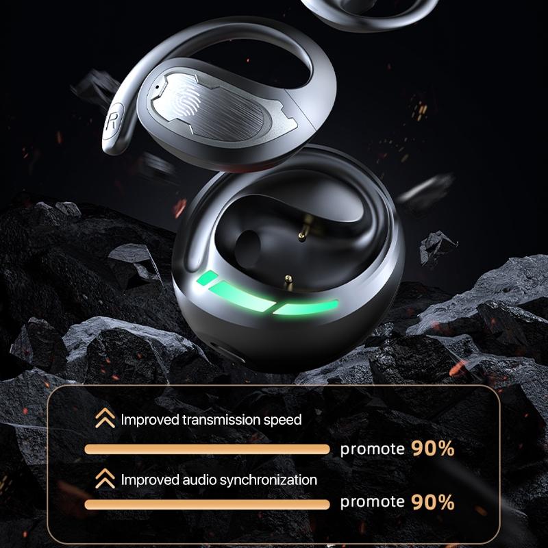 Wireless Bluetooth Earphones – Mechanical Planet Ear-Mounted Design, Beige In-Ear Headphones with Mic