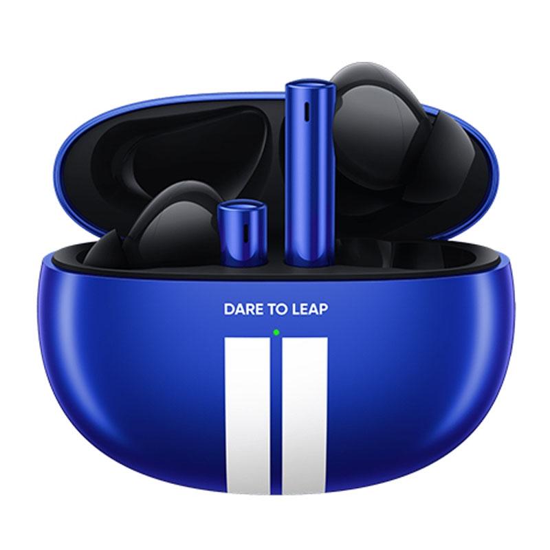 Blue Wireless Sports Earbuds – Active Noise Cancelling, Sweatproof, Bluetooth 5.0, Secure Fit, Long Battery Life