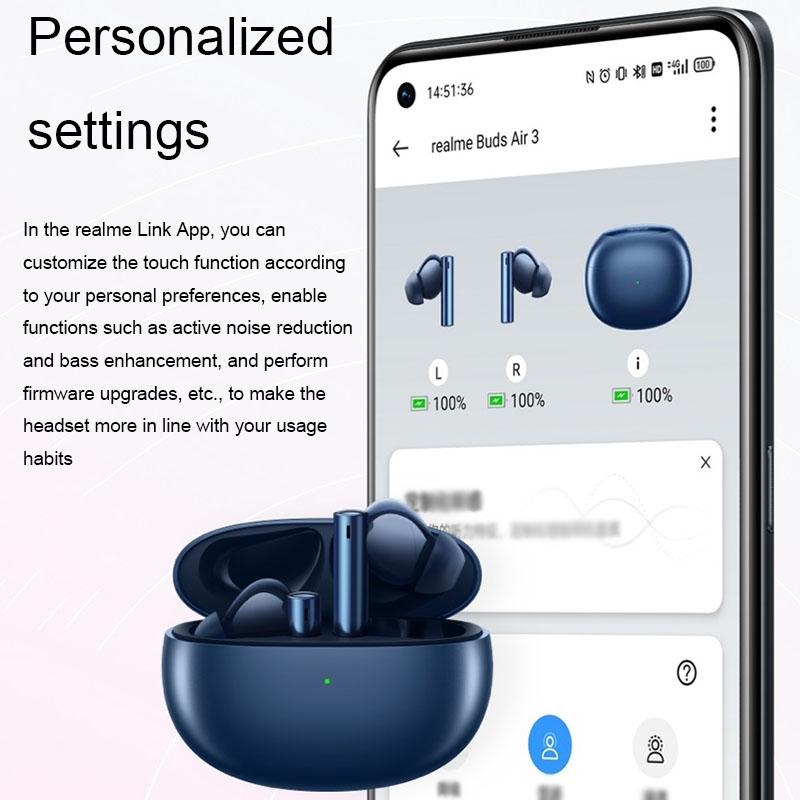 Blue Wireless Sports Earbuds – Active Noise Cancelling, Sweatproof, Bluetooth 5.0, Secure Fit, Long Battery Life