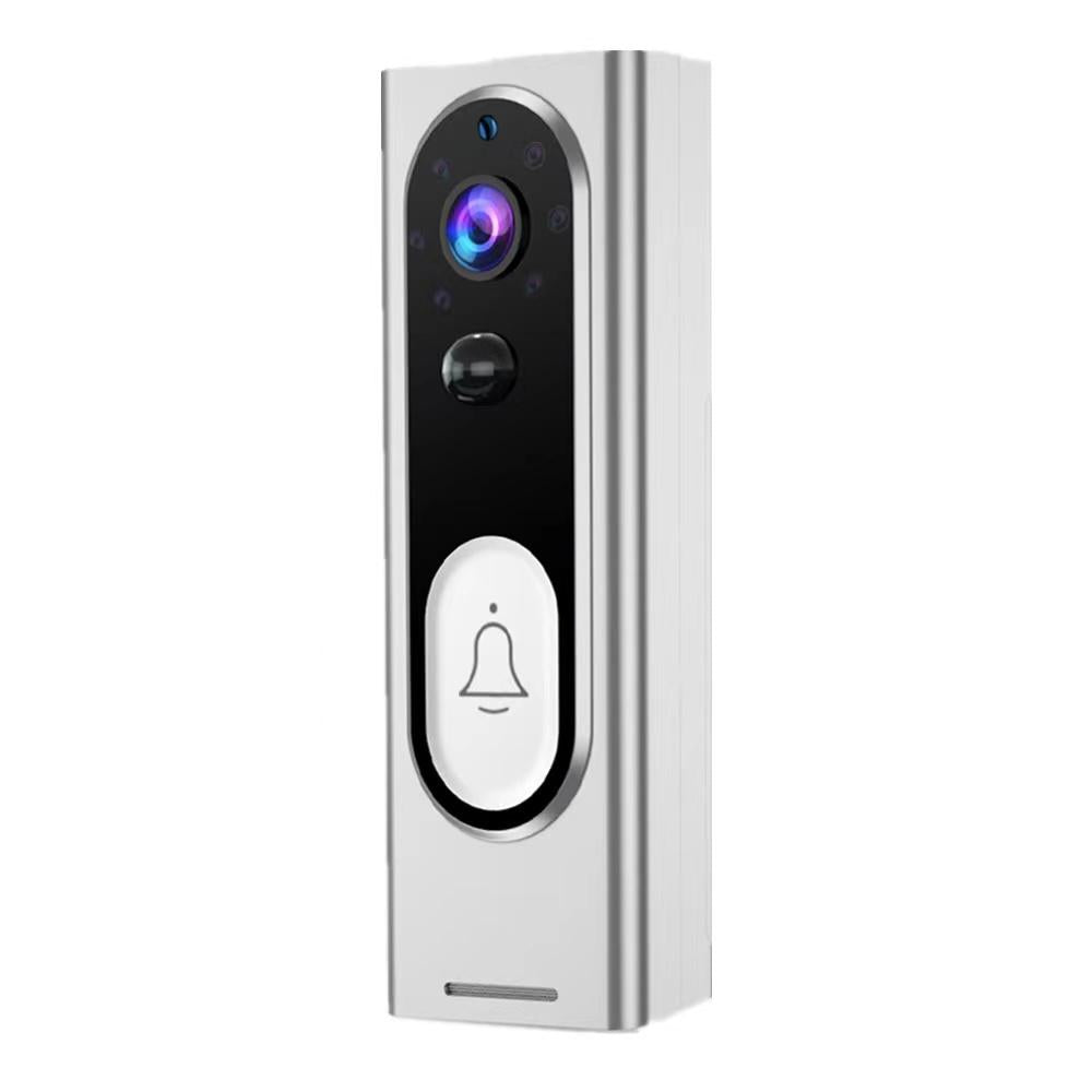 Smart Wireless Video Doorbell – Black | Night Vision & Motion Detection Security Camera