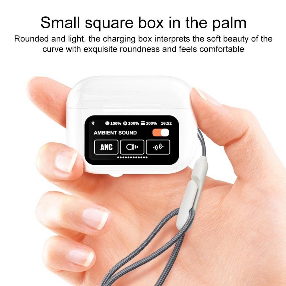 White Wireless Bluetooth Earphones with Touchscreen & Noise Reduction – Stylish In-Ear Design