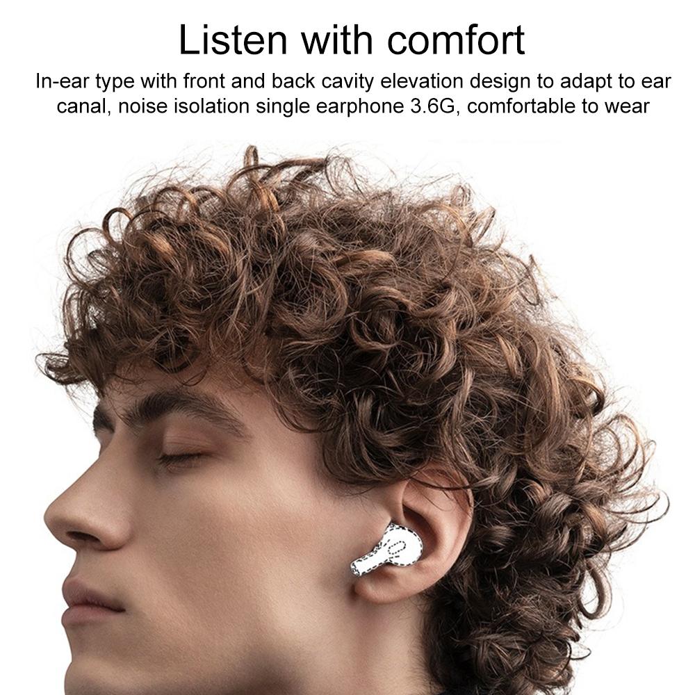 White Wireless Bluetooth Earphones with Touchscreen & Noise Reduction – Stylish In-Ear Design