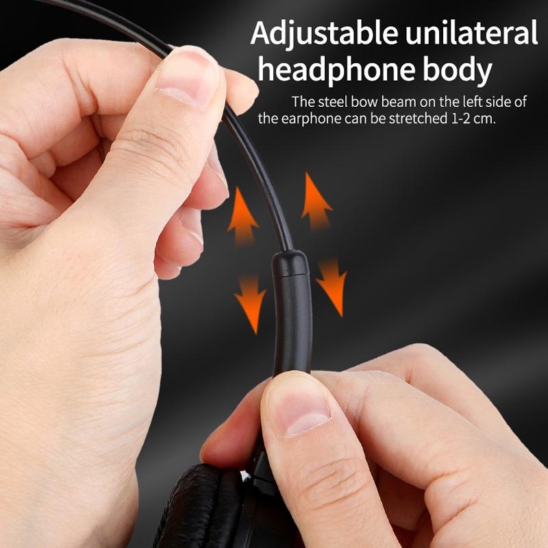 Unilateral Bluetooth Business Headset – Black, Wireless, Noise Cancelling Mic, Comfortable Design