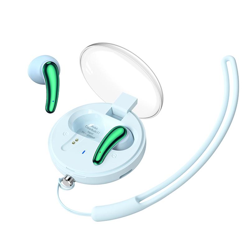 Clearbuds C1 Wireless In-Ear Earphones – Pink Bluetooth 5.3 with Low Latency, Noise Reduction & HD Sound