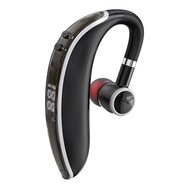 Universal Bluetooth Earphone – Single-Ear Rotating Wireless Headset (Black / White)