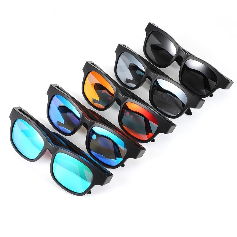 Bluetooth Smart Sunglasses with A12 Chip – Stylish Audio Glasses for Music & Calls – Blue