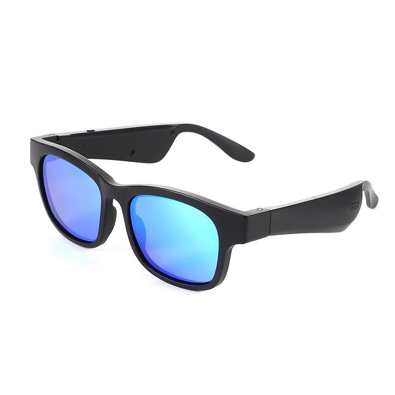Bluetooth Smart Sunglasses with A12 Chip – Stylish Audio Glasses for Music & Calls – Blue