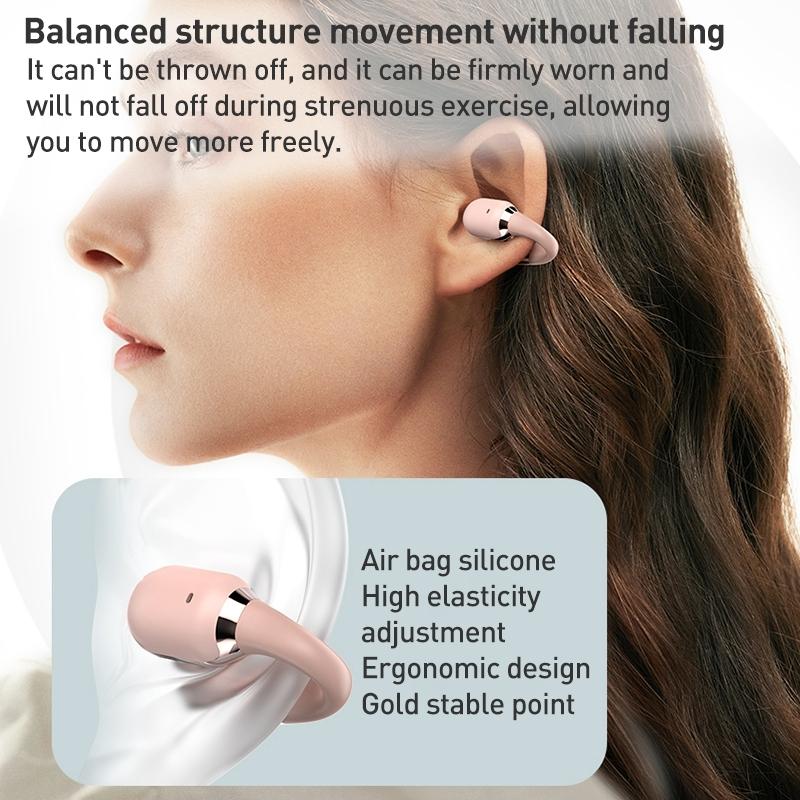 Symphony GS09S TWS Bluetooth Earphones – ZGA Air Conduction Wireless Headset (Black)