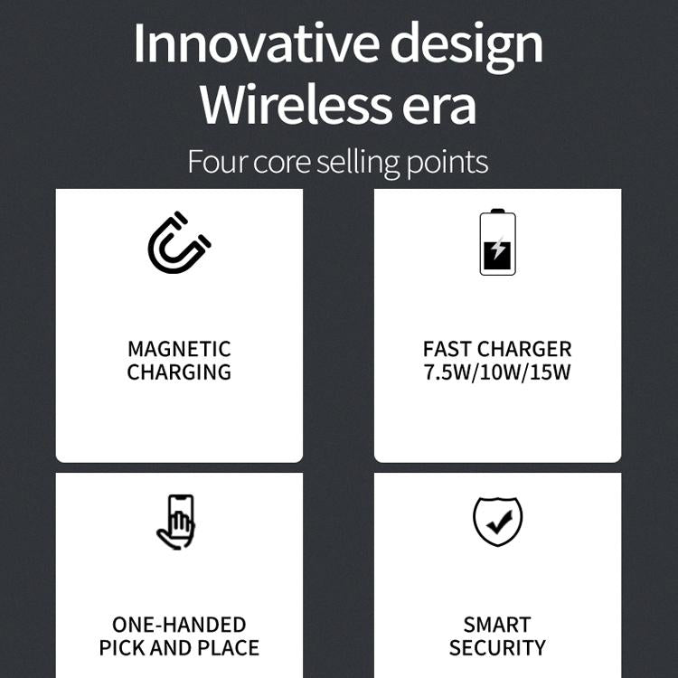 3-in-1 Magnetic Wireless Charger for Phone, Watch & AirPods | Fast Qi Charging Dock Stand