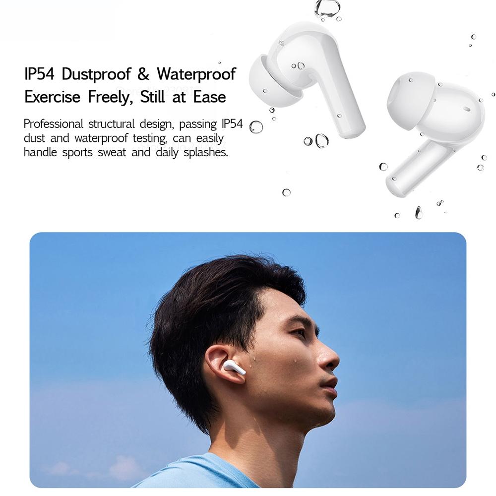 Waterproof Redmi Buds 4 Vitality Wireless Earphones – Bluetooth Calling, Noise Reduction, True Wireless, White