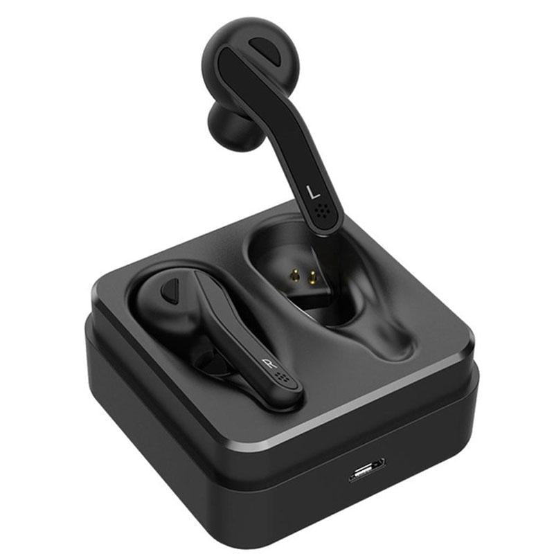 Mini Touch Control Wireless Earbuds with Charging Case – HiFi Bluetooth TWS Headphones – Black