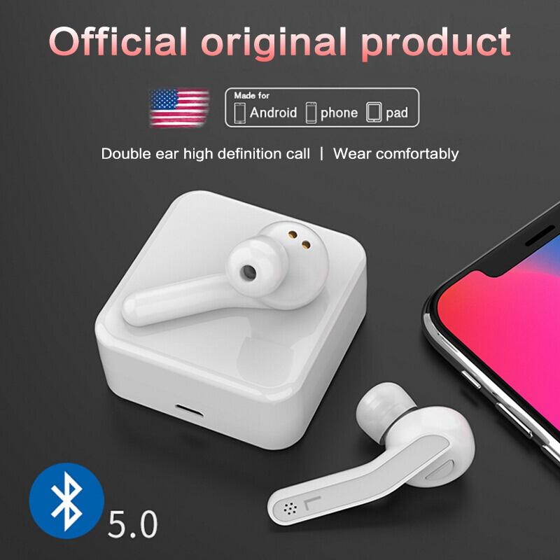 Mini Touch Control Wireless Earbuds with Charging Case – HiFi Bluetooth TWS Headphones – Black