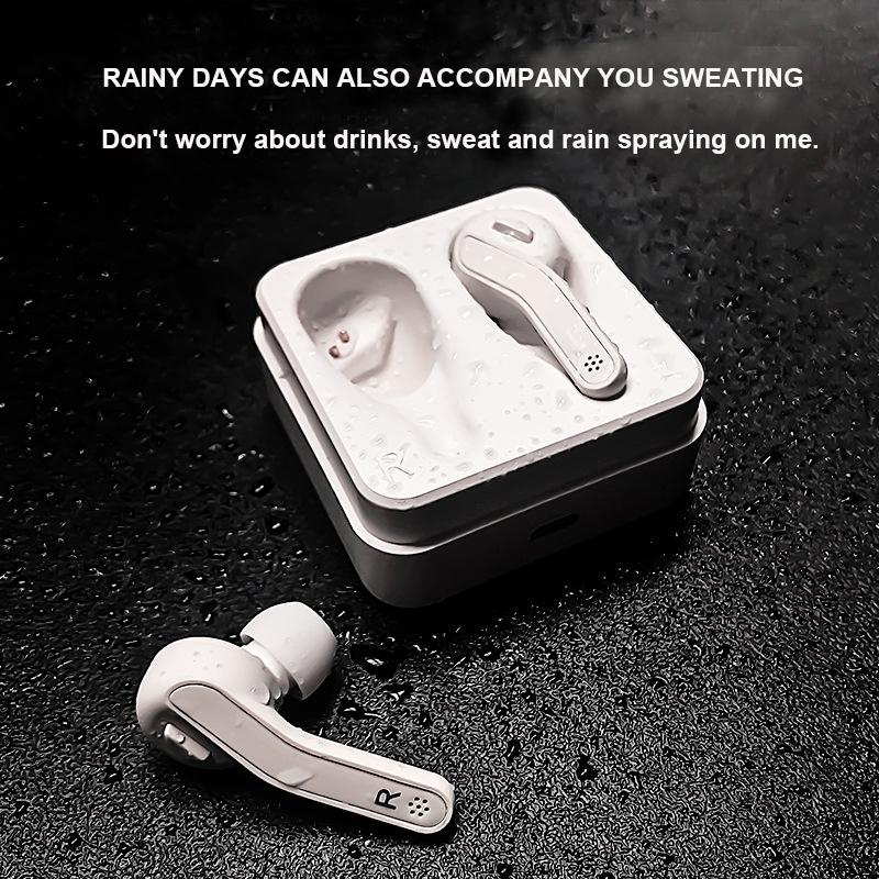 Mini Touch Control Wireless Earbuds with Charging Case – HiFi Bluetooth TWS Headphones – Black