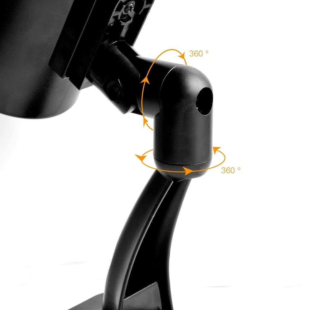 Realistic Dummy CCTV Camera with Flashing LED – Waterproof Outdoor Fake Security Camera – Black
