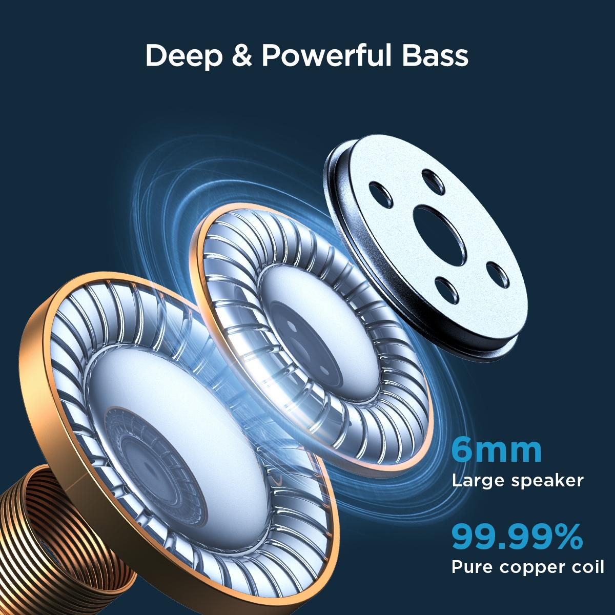 Jdots JR-DB1 Series True Wireless Bluetooth Earphones – Black, TWS In-Ear Earbuds with Mic for Music & Calls