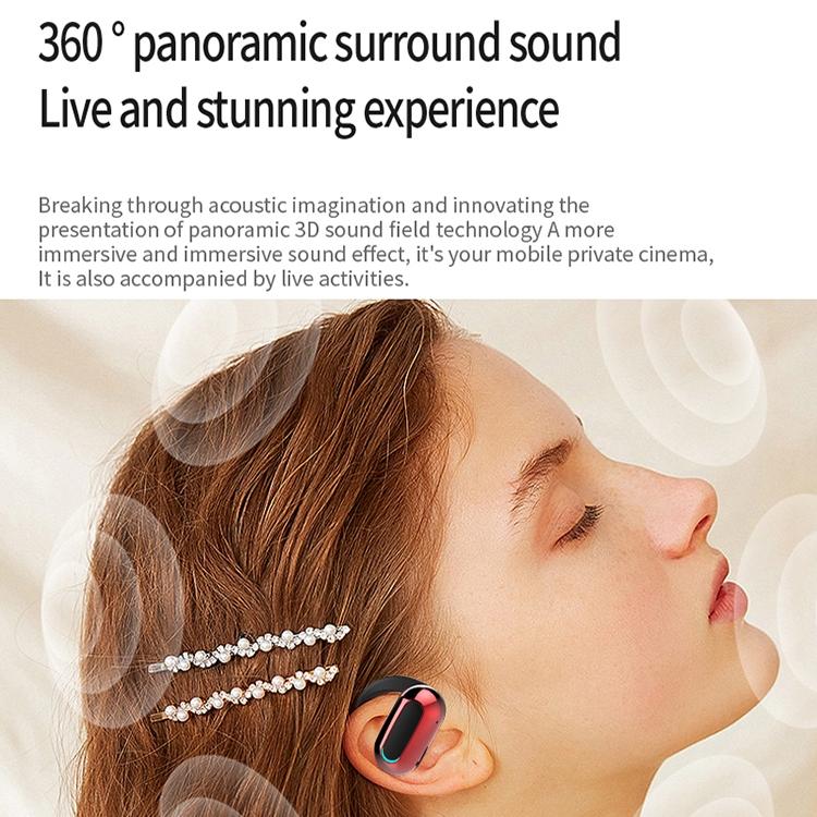 Rotatable Bluetooth Sports Earphones with Noise Reduction – Pure Black