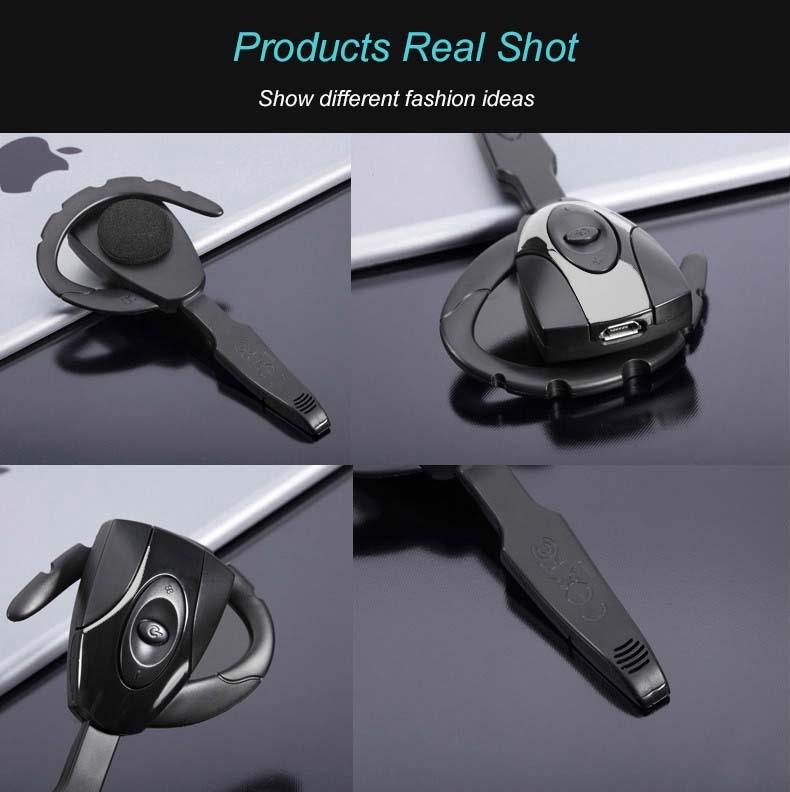 Business Bluetooth 5.0 Earphone – Hanging Ear Hook Design, Hands-Free Calling – Black