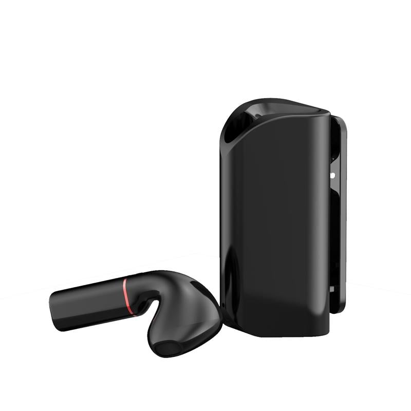 Mini Wireless Bluetooth Car Earphone with Mic – Business Driving, Black