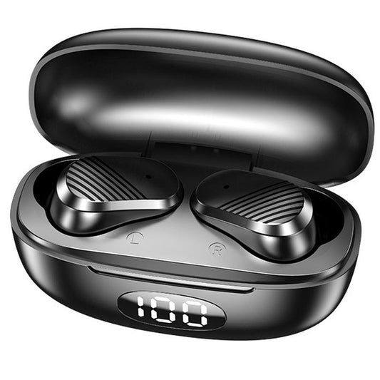Wireless In-Ear Gaming Earphones with Digital Display – Black, Low Latency, Bluetooth
