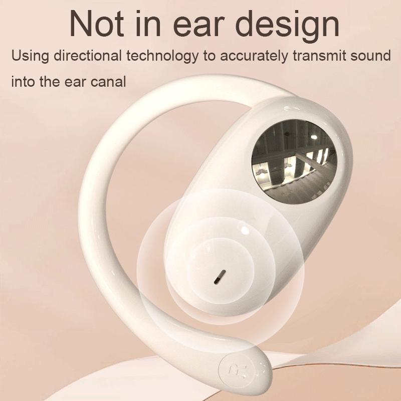 Wireless Bluetooth Earphones with Dual Mic Noise Reduction, LED Display Case, Touch Controls – Black