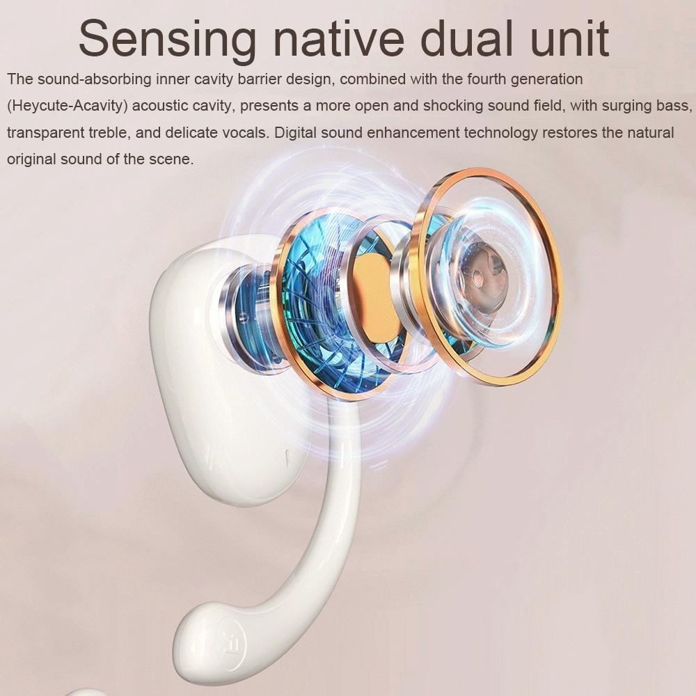 Wireless Bluetooth Earphones with Dual Mic Noise Reduction, LED Display Case, Touch Controls – Black