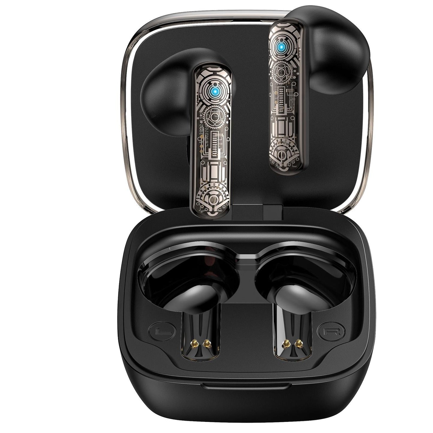 Black TWS Bluetooth Gaming Earphones with Noise Reduction – Low Latency Wireless Headset