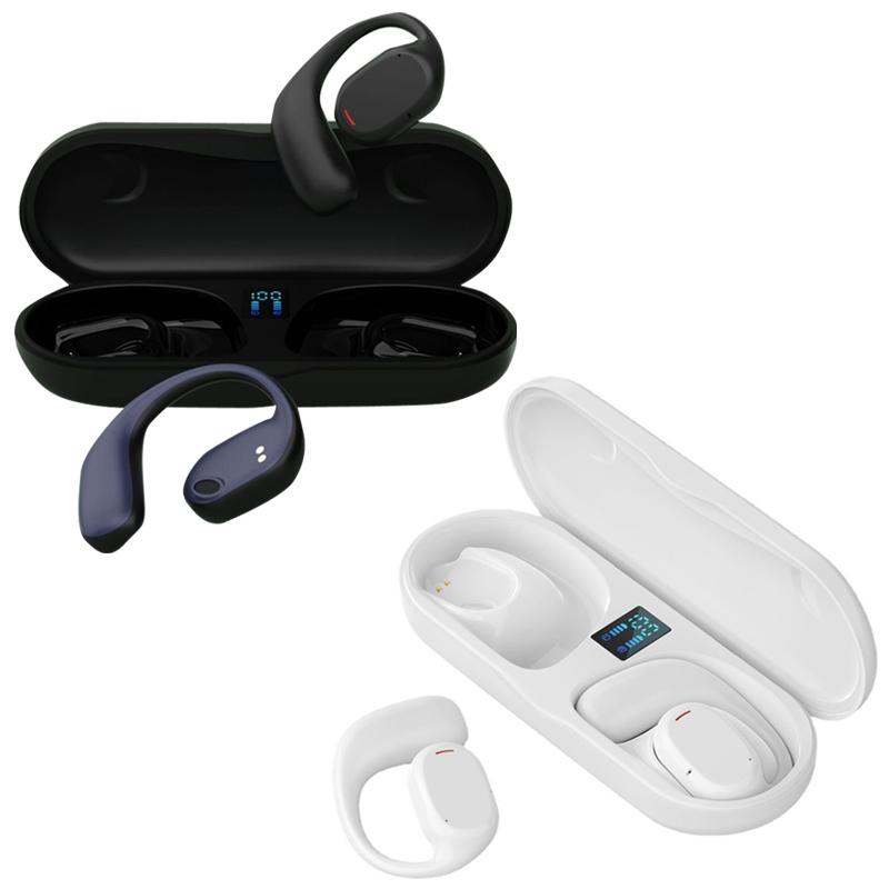 Wireless Bluetooth Sports Earphones JS270 – Hanging Ear Design – Black
