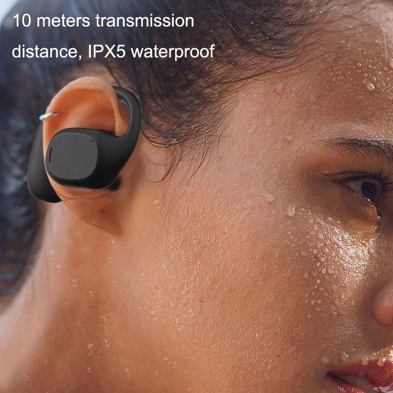 Wireless Bluetooth Sports Earphones JS270 – Hanging Ear Design – Black
