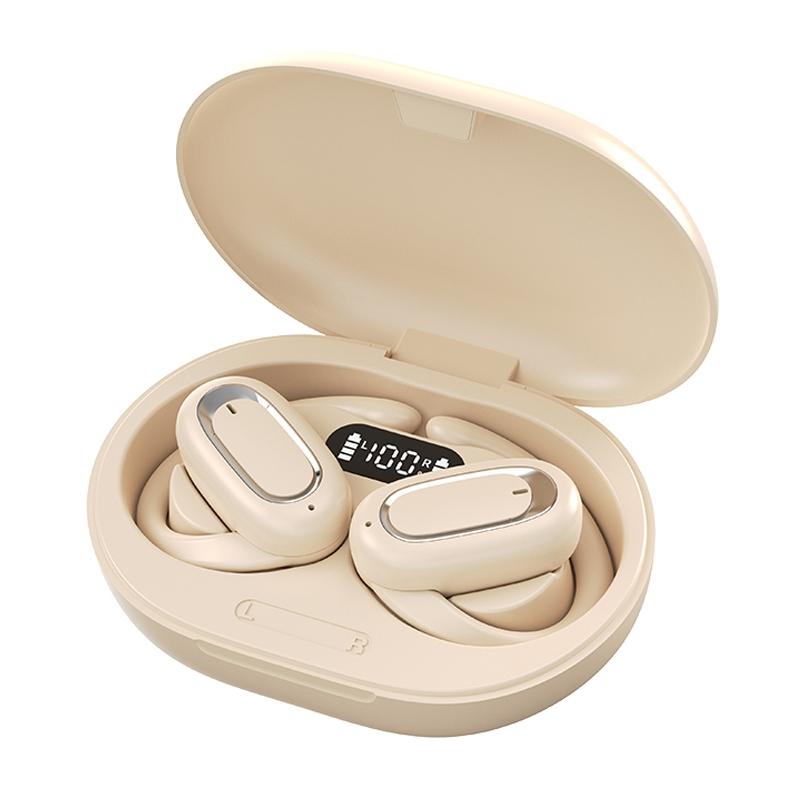 Adjustable Wireless Bluetooth Earphones with Noise Reduction – Comfortable Fit, Skin-Colour