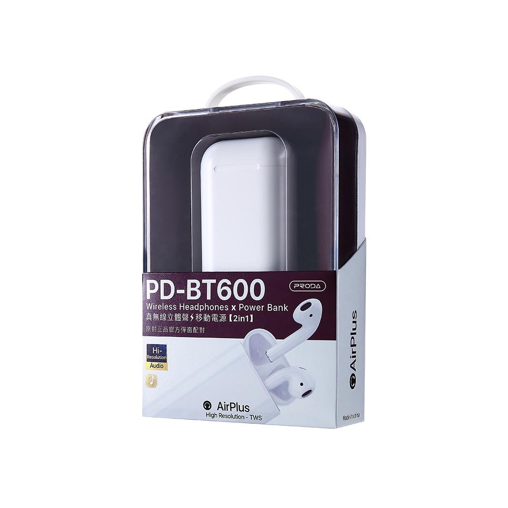 PD-BT600 Air Plus Wireless Bluetooth Earphone with Power Bank Case – TWS Earbuds with Charging Display