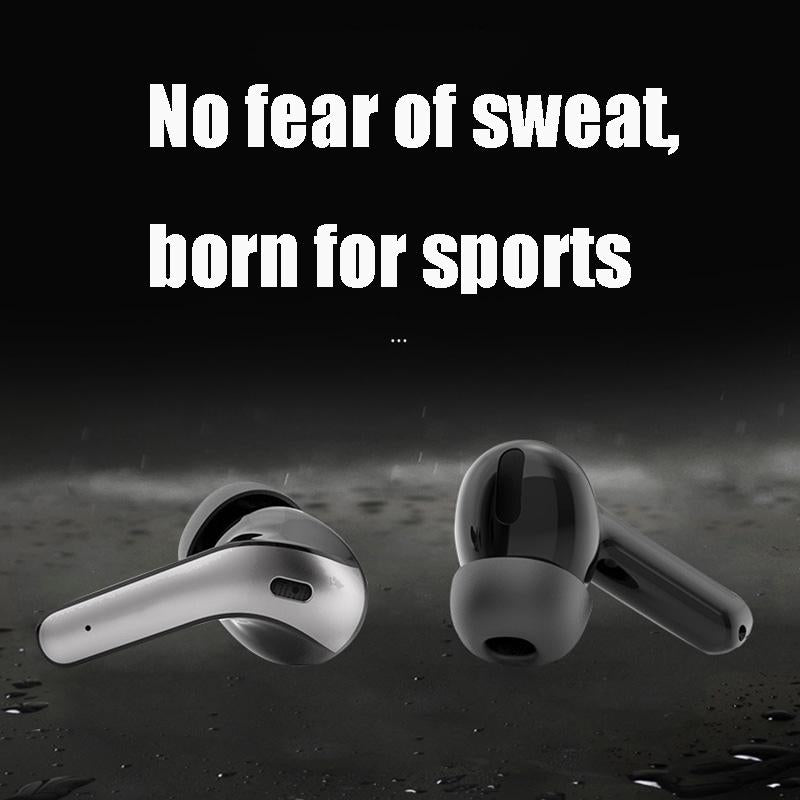 Black Wireless Bluetooth Earphone with Touch Display – TWS In-Ear Headphones with Charging Case