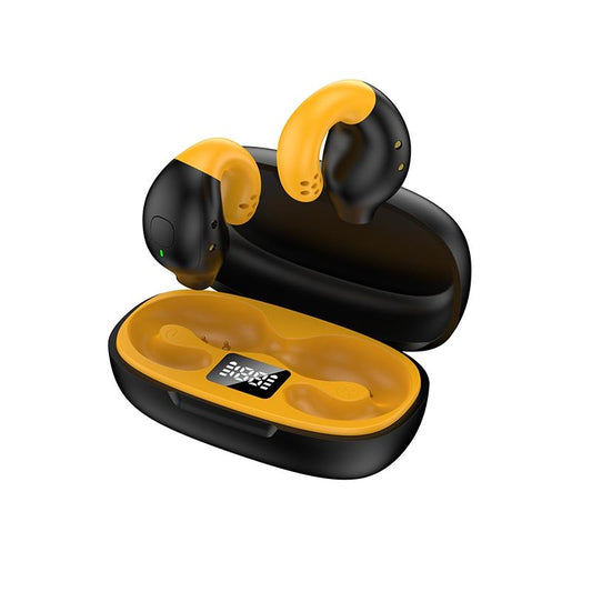 Wireless Ear Clip Bluetooth Headset with LED Display – Secure Fit, Noise Reduction, Hands-Free Calling