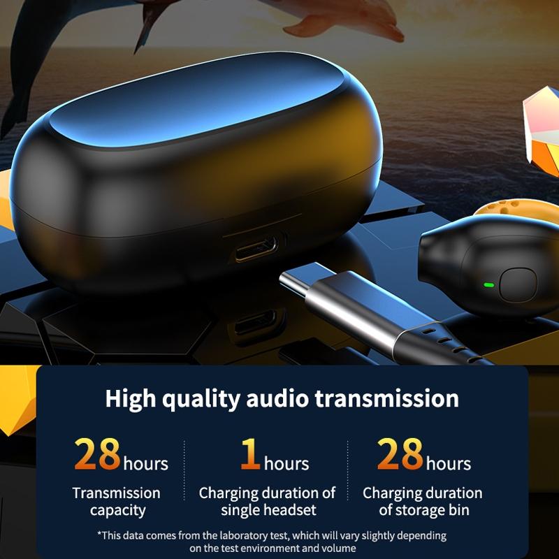 Wireless Ear Clip Bluetooth Headset with LED Display – Secure Fit, Noise Reduction, Hands-Free Calling