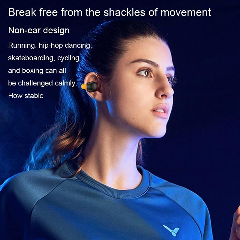 Wireless Ear Clip Bluetooth Headset with LED Display – Secure Fit, Noise Reduction, Hands-Free Calling