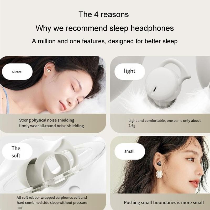 Comfortable Wireless Bluetooth Earphones – Noise-Canceling TWS In-Ear Headphones (Black)